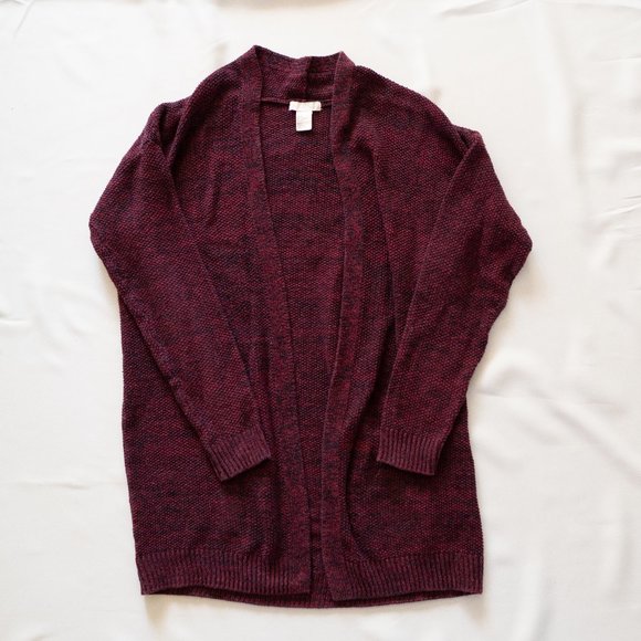 H&M‎ Maroon Knit Cardigan - Picture 1 of 4